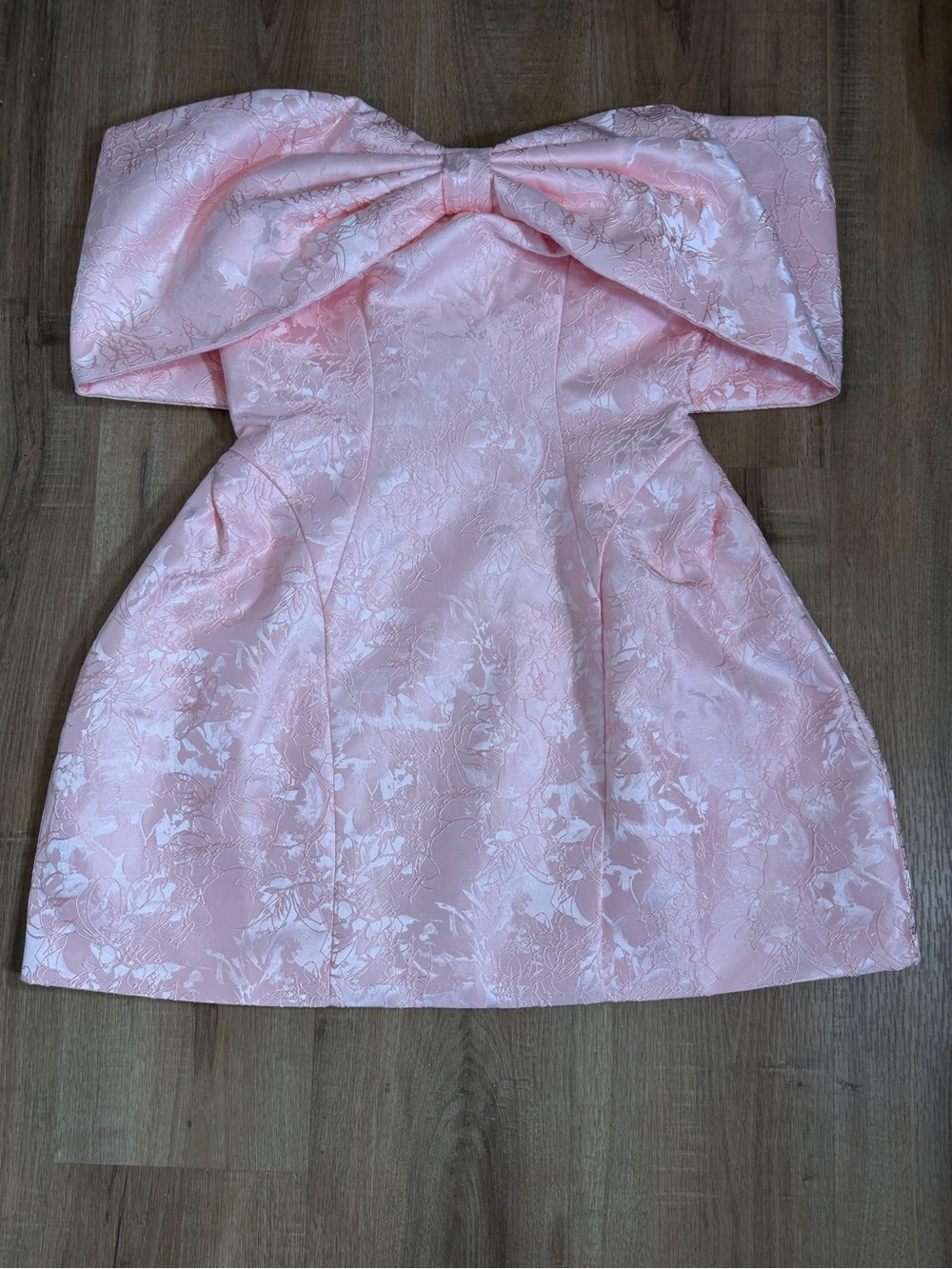 NWT Babyboo Raquel Mini Dress Pink Off the Shoulder Bow Coquette Feminine Soft M